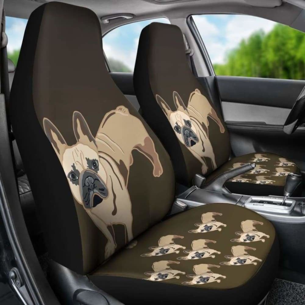French Bulldog Cartoon Car Seat Cover 194110