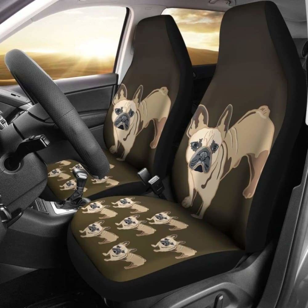 French Bulldog Cartoon Car Seat Cover 194110
