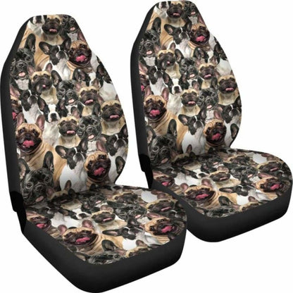 French Bulldog Full Face Car Seat Covers 194110