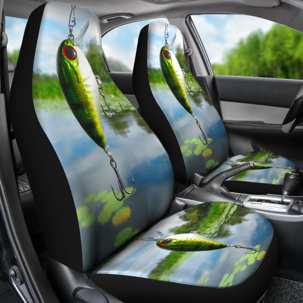 Freshwater Fishing Bait Car Seat Covers 182417 - YourCarButBetter
