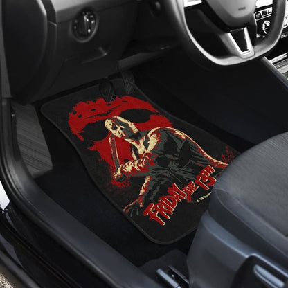 Friday The 13Th Jason Voorhees Art Car Floor Mats Movie Fan Gift 210101 - YourCarButBetter