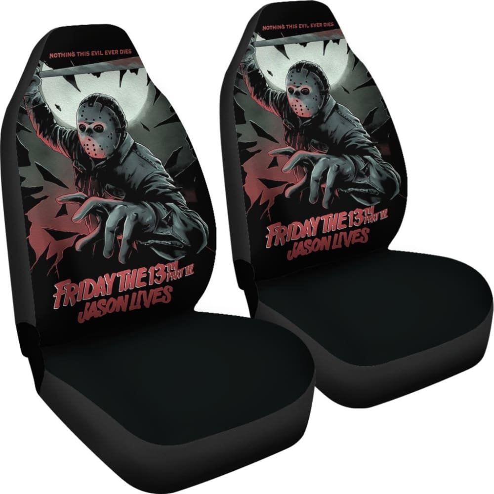 Friday The 13Th Jason Voorhees Nothing This Evil Never Dies Car Seat Covers 210101 - YourCarButBetter