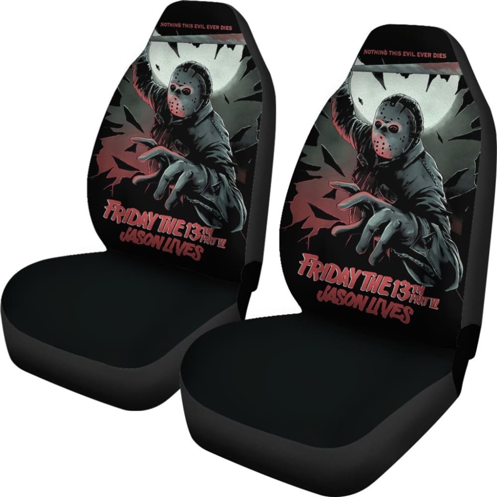 Friday The 13Th Jason Voorhees Nothing This Evil Never Dies Car Seat Covers 210101 - YourCarButBetter