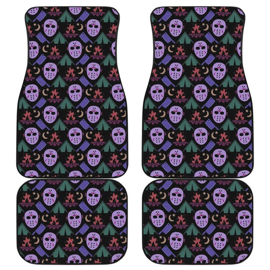 Friday The 13Th Jason Voorhees Pattern Car Floor Mats Movie 210101 - YourCarButBetter