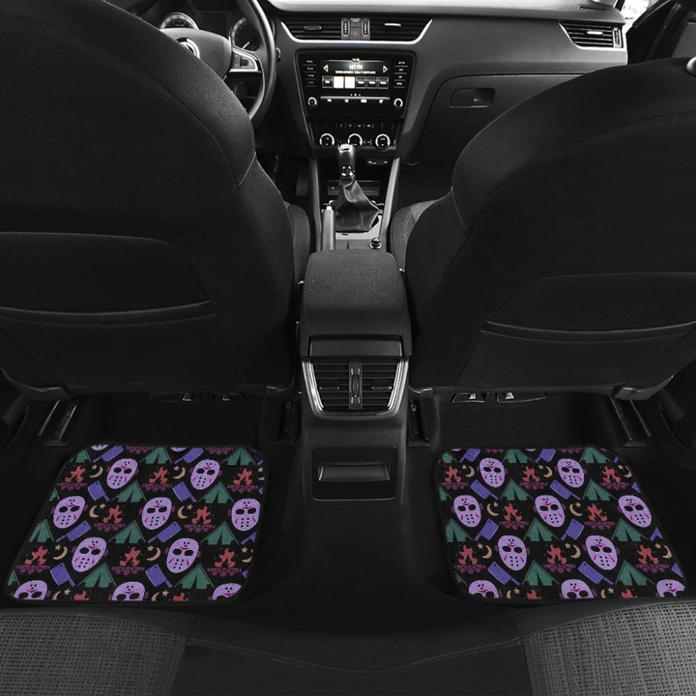 Friday The 13Th Jason Voorhees Pattern Car Floor Mats Movie 210101 - YourCarButBetter