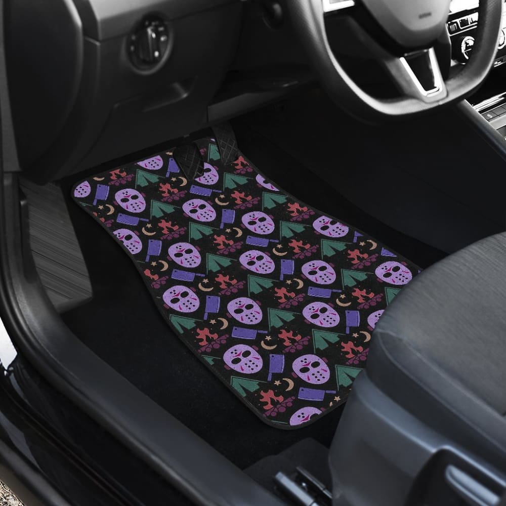 Friday The 13Th Jason Voorhees Pattern Car Floor Mats Movie 210101 - YourCarButBetter