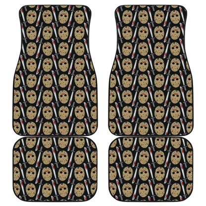 Friday The 13Th Jason Voorhees Pattern Cute Car Floor Mats 210101 - YourCarButBetter
