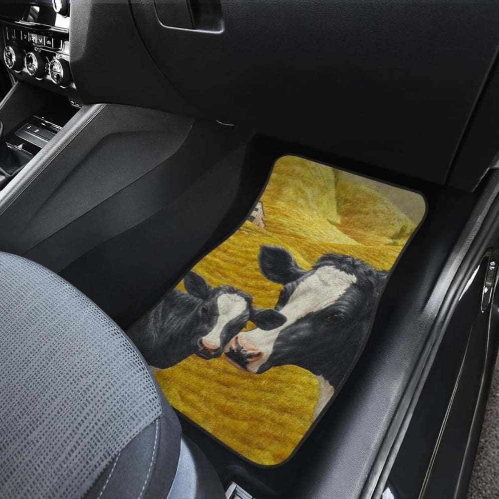 Front And Back Car Mats- Cow Farm (Set Of 4) 144730