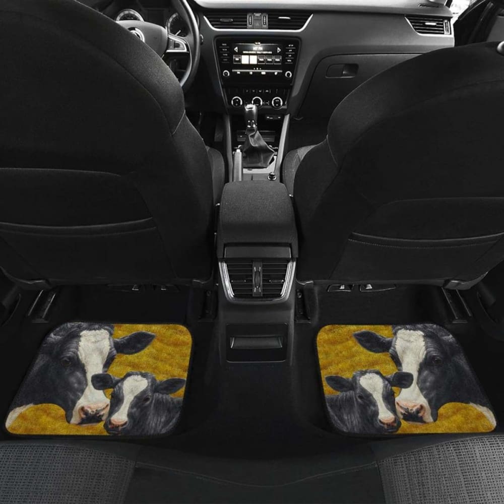 Front And Back Car Mats- Cow Farm (Set Of 4) 144730