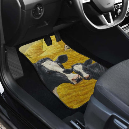 Front And Back Car Mats- Cow Farm (Set Of 4) 144730