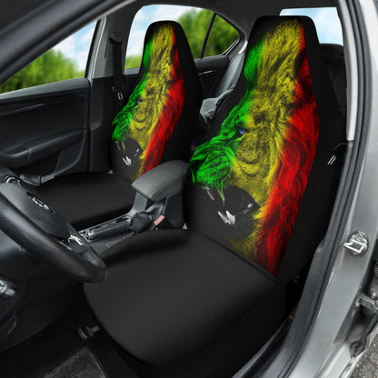 Amazing Gift Ideas Rasta Lion Roaring Car Seat Covers Style 2 211401