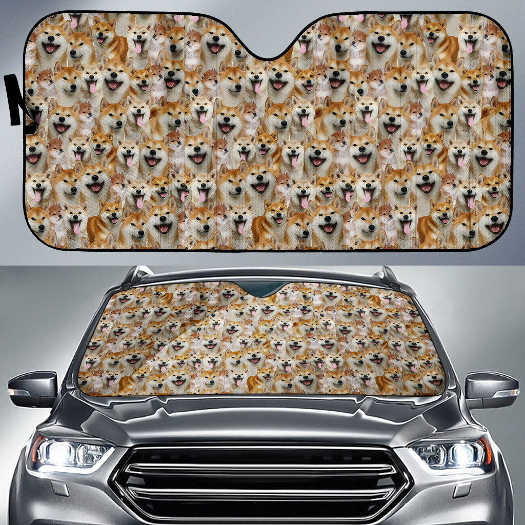 Shiba Inu Full Face Car Auto Sun Shade 211302