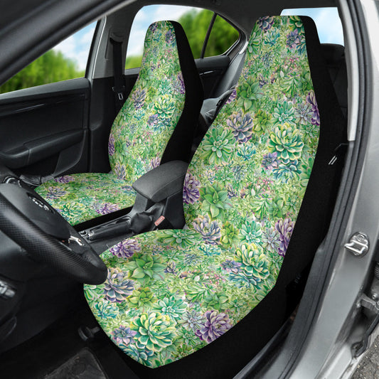 Succulent Natural Watercolor Car Seat Covers 212301