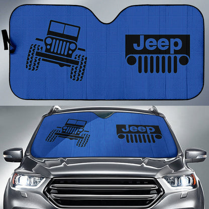 Jeep Grill Car Auto Sun Shades Air Force Blue Patterned 212901