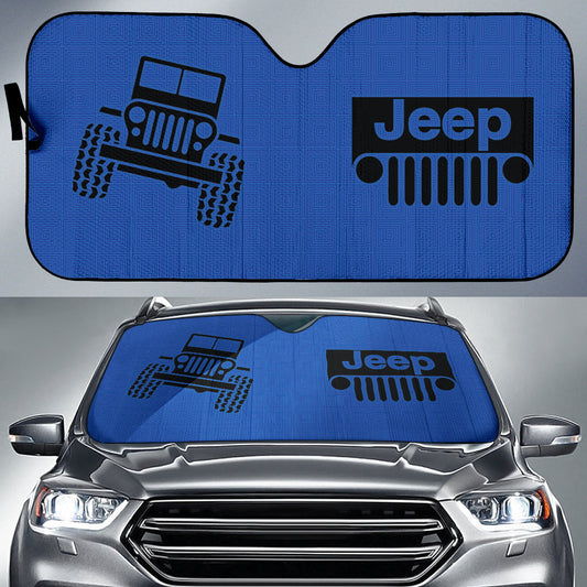 Jeep Grill Car Auto Sun Shades Air Force Blue Patterned 212901