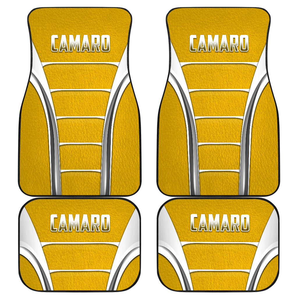 Camaro Yellow Style Car Floor Mats 211401