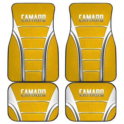Camaro Yellow Style Car Floor Mats 211401