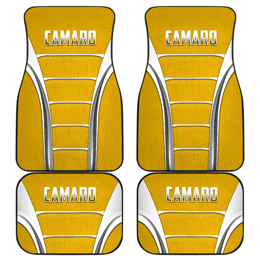 Camaro Yellow Style Car Floor Mats 211401