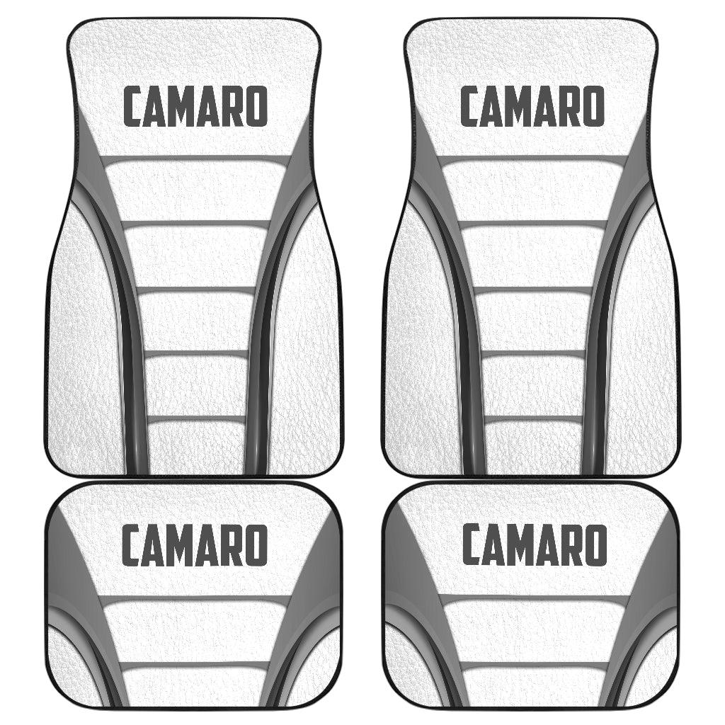 Camaro White Car Floor Mats 211401