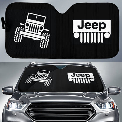 Jeep Offroad Wobble Car Auto Sun Shades White Black 211302