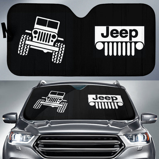 Jeep Offroad Wobble Car Auto Sun Shades White Black 211302