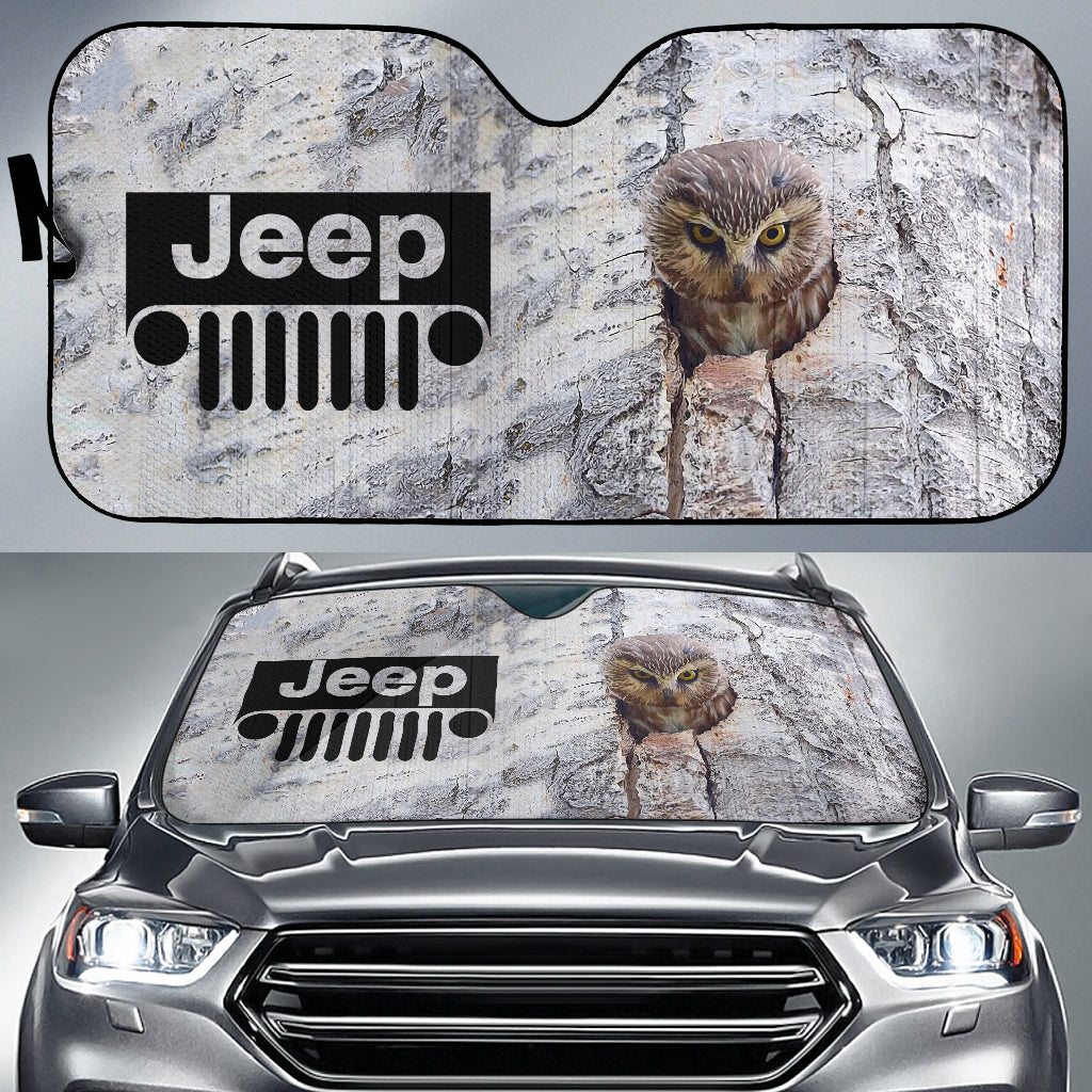 Jeep Car Auto Sun Shades Owl At Home 210102