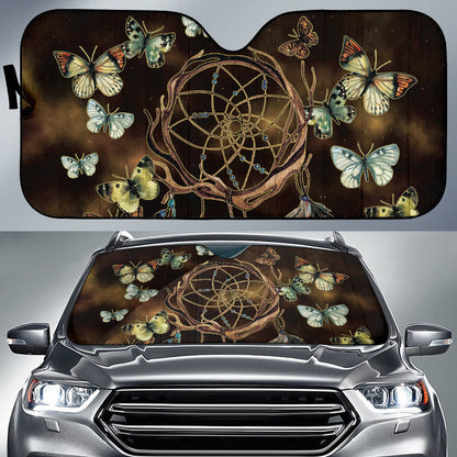 Print Dreamcatcher Butterfly Boho Universal Car Auto Sun Shades 211801