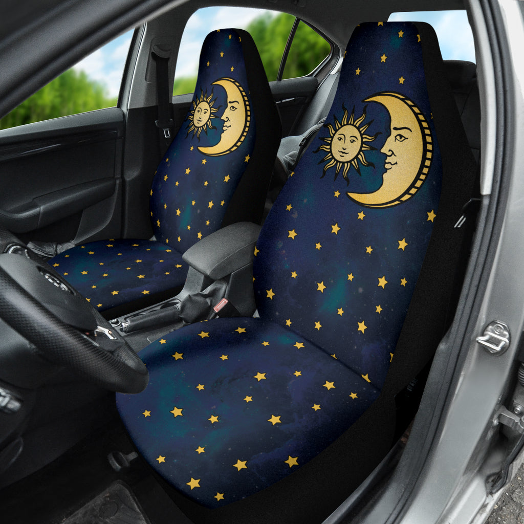 Celestial Sun And Man In Moon Car Seat Covers Style 1 210302