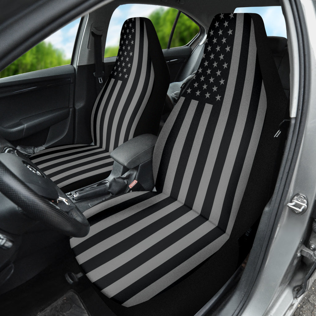 Patriotic American Flag Print Front Car Seat Cover 212901