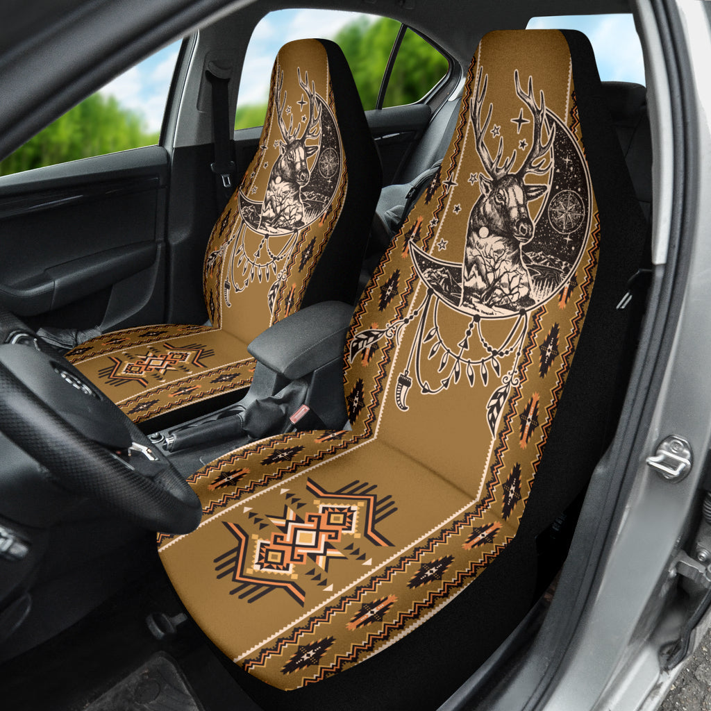 Deer Boho Seamless Car Seat Covers 211701