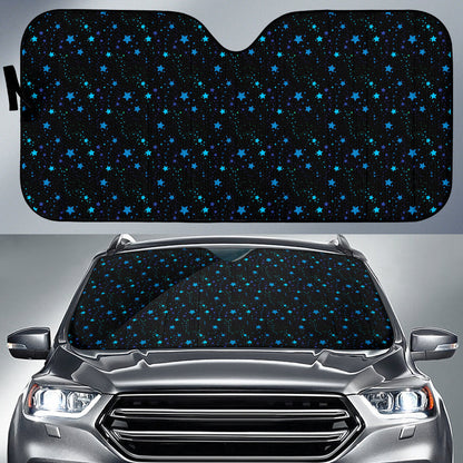 Blue Stars Sky Car Auto Sun Shades 210302