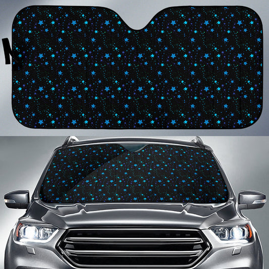 Blue Stars Sky Car Auto Sun Shades 210302