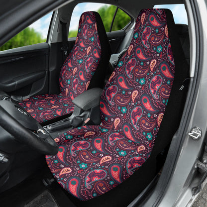 Pink Paisley Pattern Car Seat Covers 212201