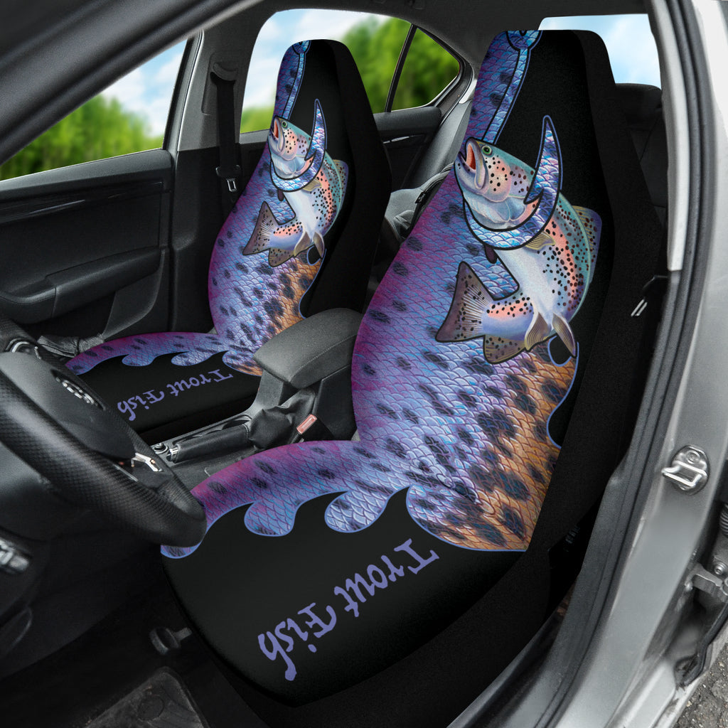 Trout Fish Hook Printing Car Seat Covers 211201
