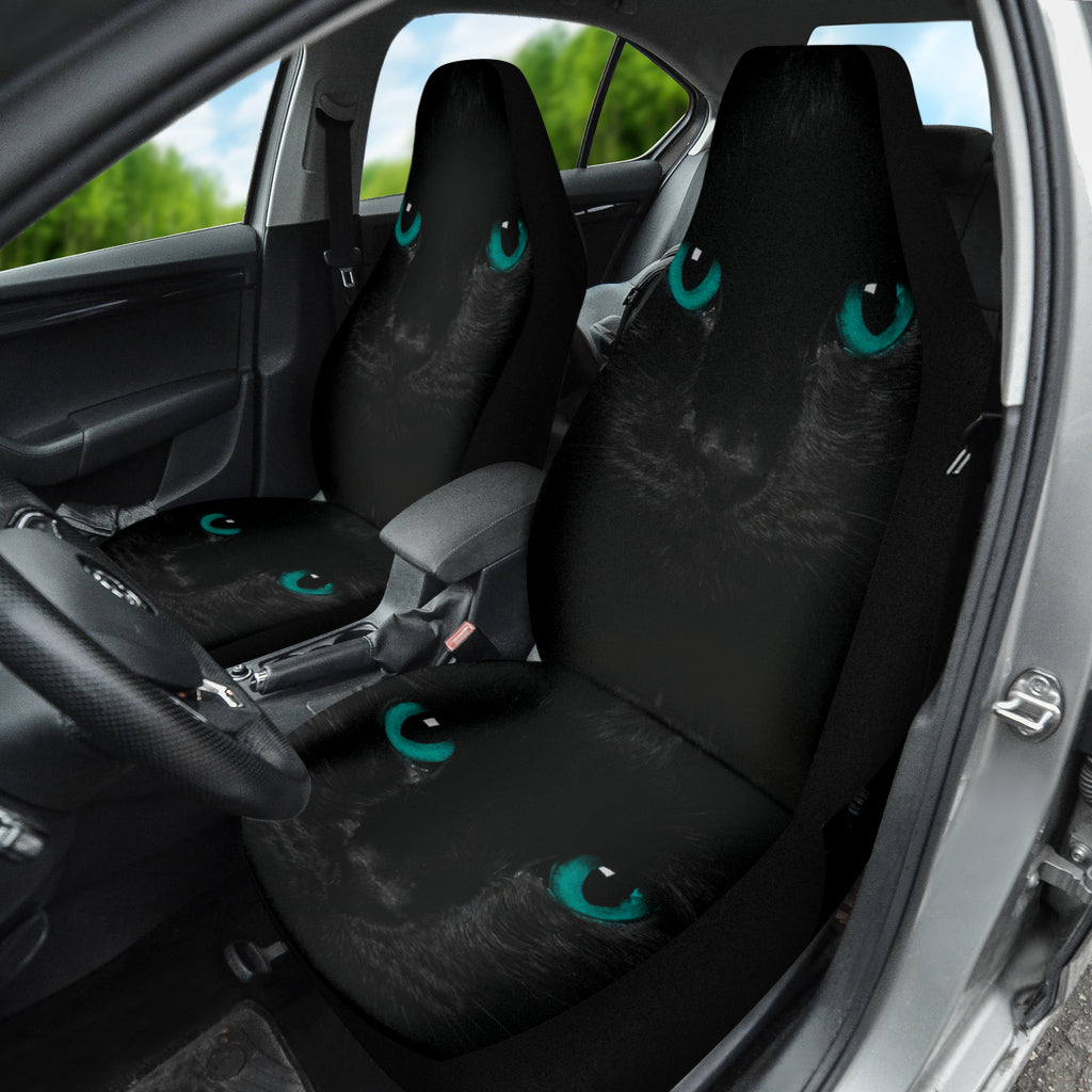 Green Cat Eyes Car Seat Covers 211302