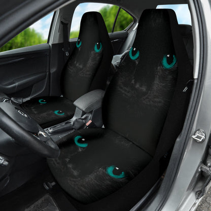 Green Cat Eyes Car Seat Covers 211302