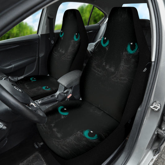 Green Cat Eyes Car Seat Covers 211302