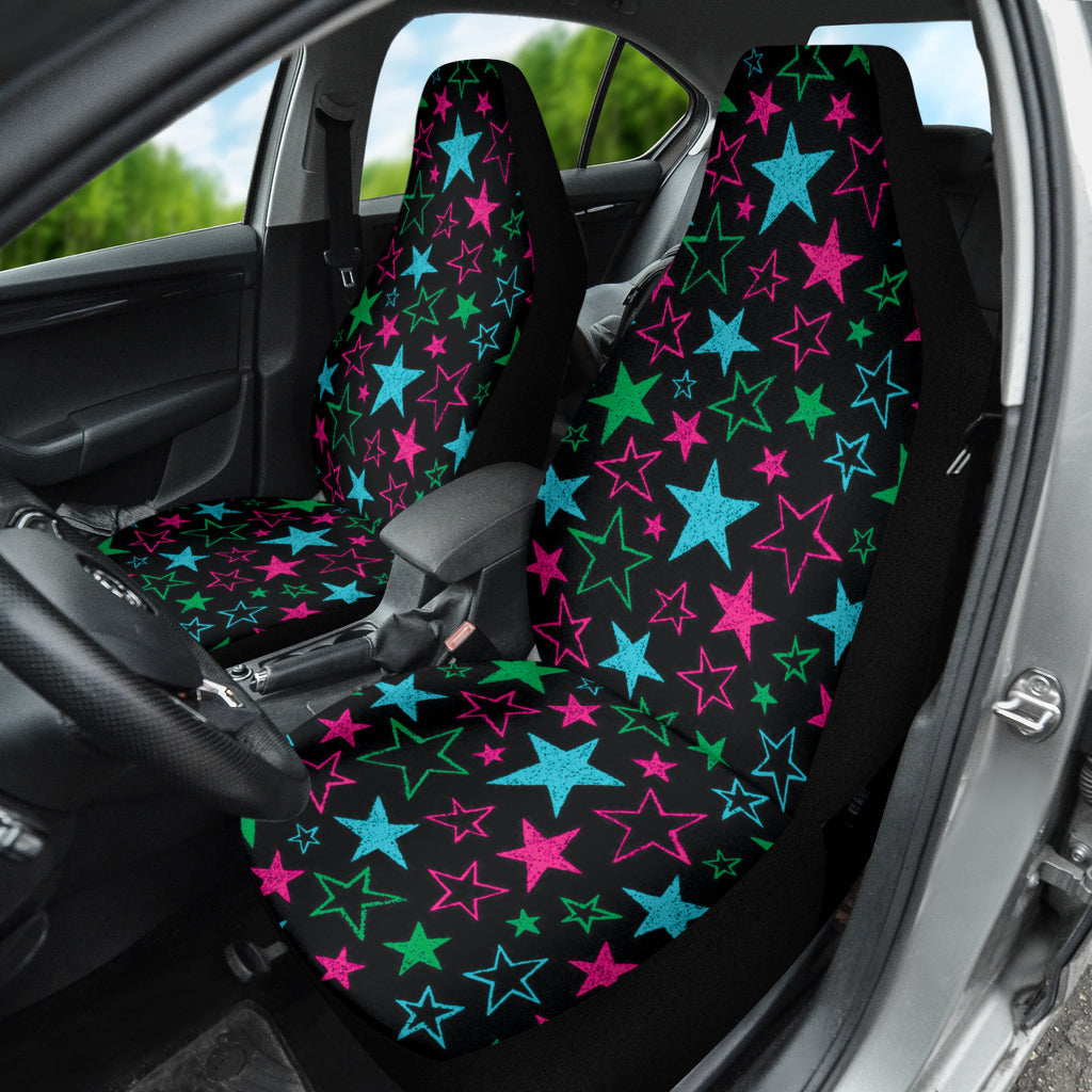 Stars Colorful Car Seat Covers 210302