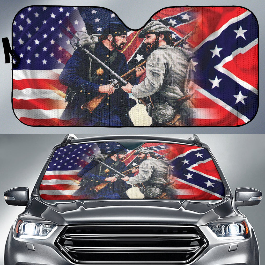 US American Civil War Car Auto Sun Shades Style 1 213001