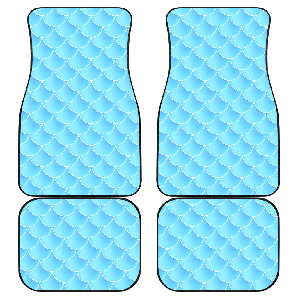 Blue Green Watercolor Mermaid Scale Car Floor Mats 211302