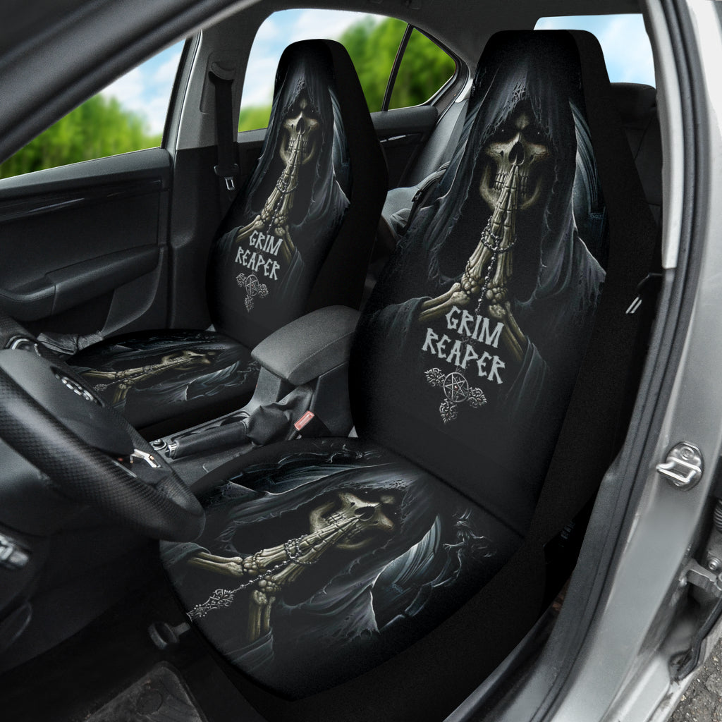 Grim Reaper Dark Death Cross Car Seat Covers 211501