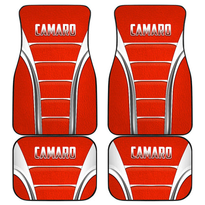 Camaro Red Style Car Floor Mats 211401