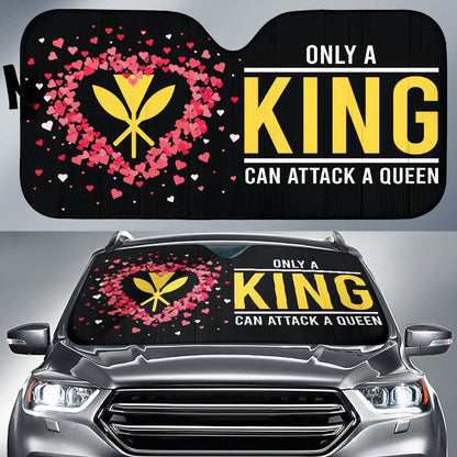 Hawaiian Kanaka Maoli Valentine King Car Auto Sun Shades 212301