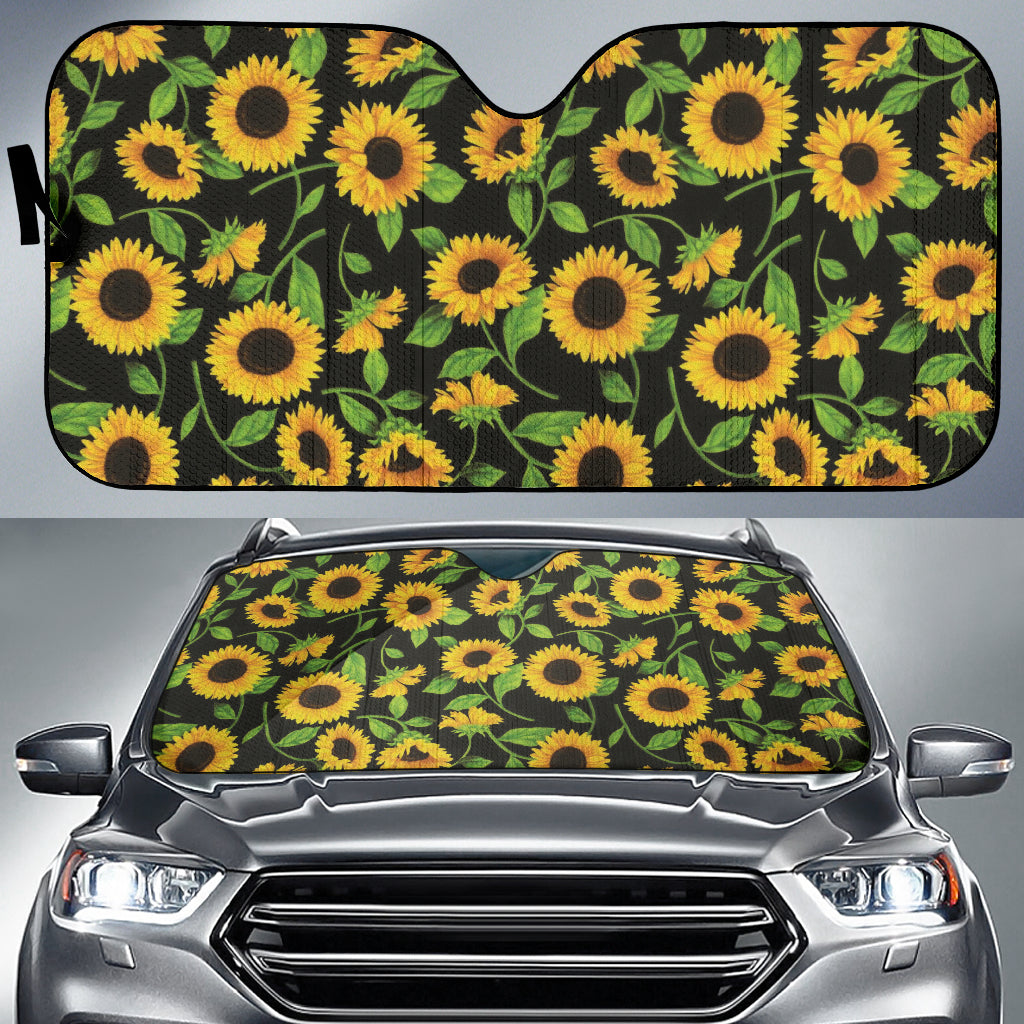 Sunflowers Pattern Car Auto Sun Shades 212901