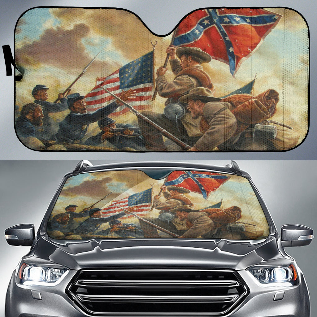 US American Civil War Car Auto Sun Shades Style 4 213001