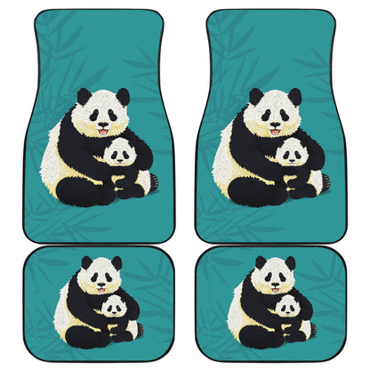 Cute Panda Family Car Floor Mats 211106