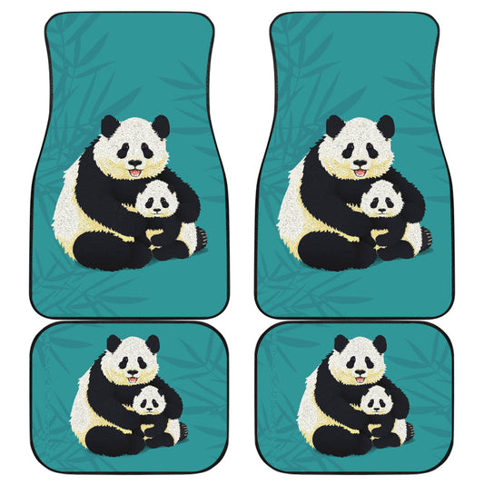 Cute Panda Family Car Floor Mats 211106