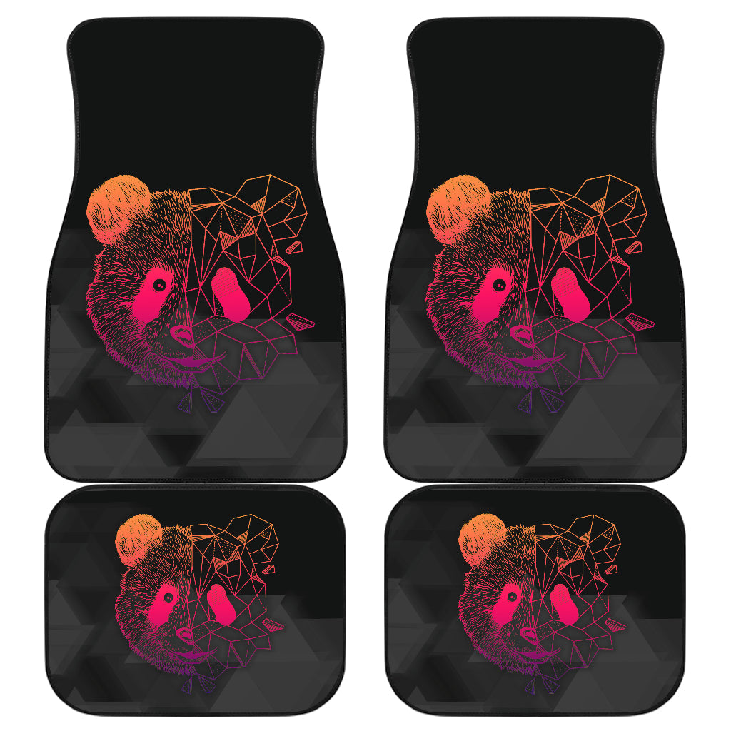 Awesome Poly Panda Design Car Floor Mats 211106