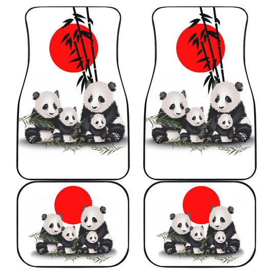 Amazing Iconic Panda Family Car Floor Mats 211106