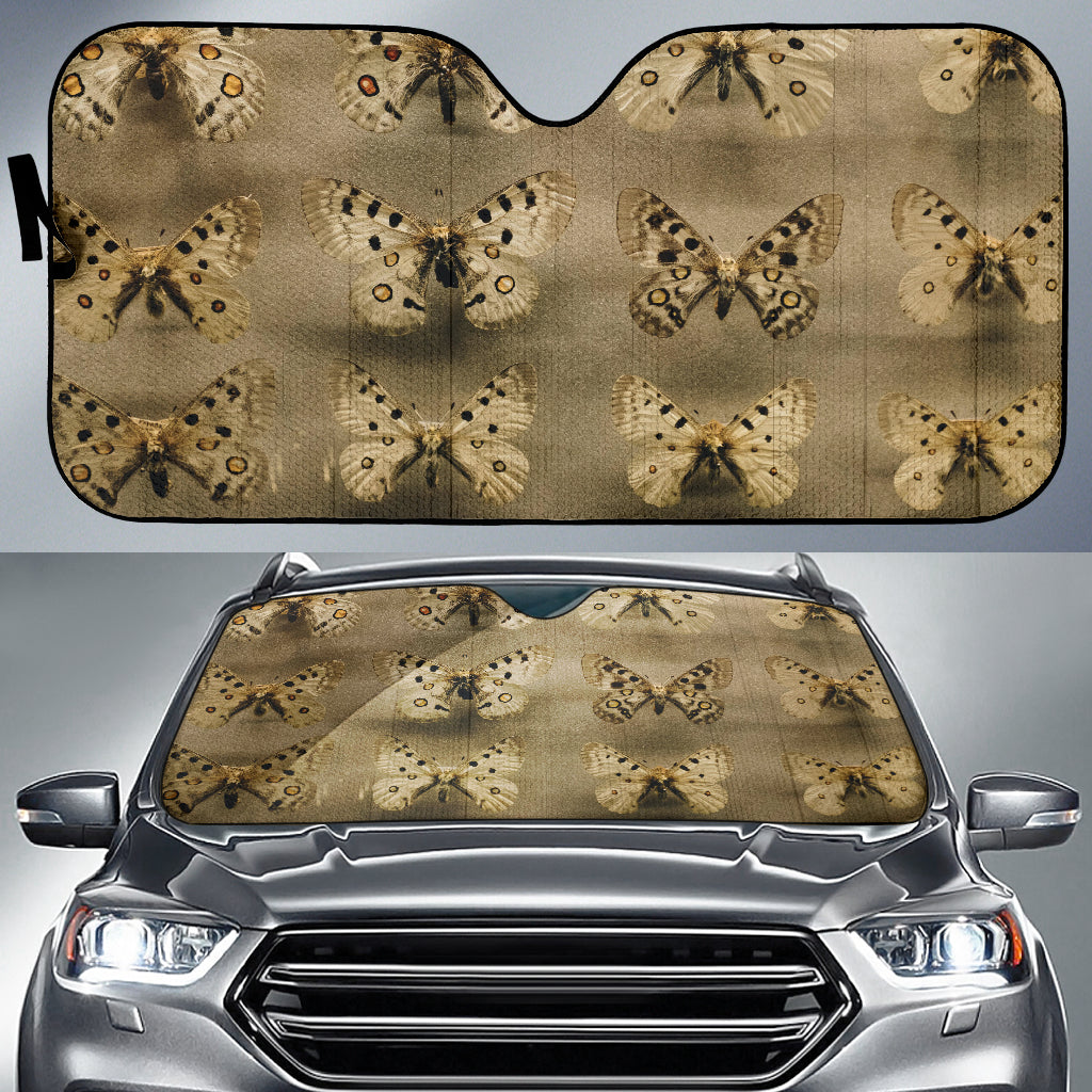 Classic Butterfly Display with Natural Earthy Tones Car Auto Sun Shades 211502